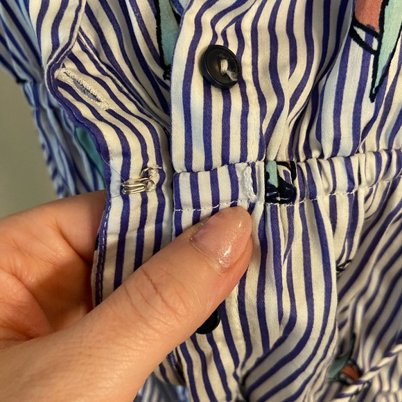 ModCloth Blue and White Striped Sailboat Top: Medium - Picture 4 of 11